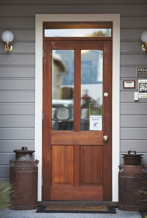 Secured private entrance at The Dairy luxury hotel Secured private entrance at The Dairy luxury hotel