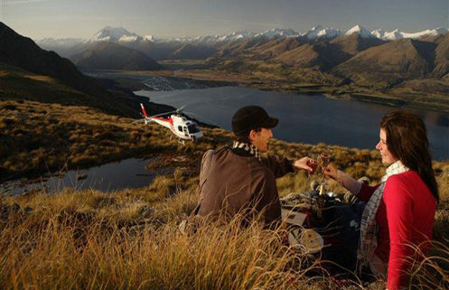 Book a scenic helicopter flight over Queenstown from The Dairy Private Hotel, Queenstown